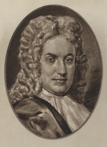 Daniel Defoe (litho) av Gordon Ross
