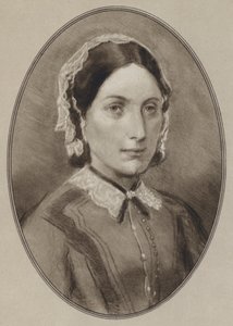 Florence Nightingale (litho) av Gordon Ross