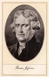 Thomas Jefferson, USAs tredje president, tidlig på 1900-tallet av Gordon Ross