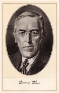 Woodrow Wilson, 28. president i USA, tidlig på 1900-tallet
