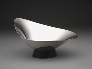 Moderne "Decorator"-skål, ca. 1959 (sølvplate og plast)