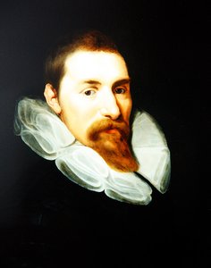 Et portrett av en gentleman (olje på panel) av Gortzius (style of) Geldorp