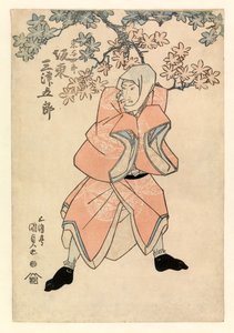 Skuespiller Bando Mitsugoro III, i delen av Tokoshiro eller muligens Dojishiro, ca. 1808-25 (fargetresnitt)