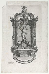 Modell for alter for treskjærere.