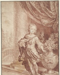 Portrett av en ukjent ung mann i en innbilt romersk drakt av Gottfried Kneller