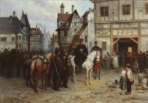 General Blücher med kosakkene i Bautzen, 1885