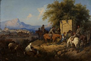 Russiske styrker krysser Kaukasus-fjellene i Adjara, 1872