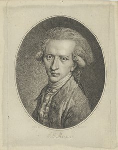 Portrett av August Gottlieb Meissner 1753-1807, ca. 1800. av Gottlieb Friedrich Riedel