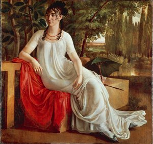 Fru Wilhelmine von Cotta, av Christian Gottlieb Schick (1776-1812), olje på lerret av Gottlieb Schick