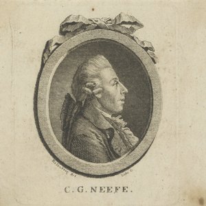 Portrett av komponisten Christian Gottlob Neefe 1748-1798, ca. 1780. av Gottlob August Liebe