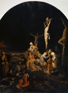 Golgata, 1649 (olje på eiketre) av Govaert Flinck