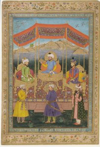 Forfedres gruppe av Mughal-herskere, 1700-tallet.