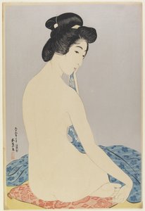 Kvinne etter bad, juli 1920 av Goyo Hashiguchi
