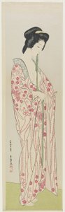 Kvinne i Kimono-undertøy, mai 1920 av Goyo Hashiguchi