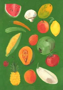 Frukt, 2013 (olje på papir)