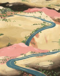 Road, 2013 (olje på papir)