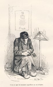 Kirkerotte. Vignetter illustrert av JJ Granville. Gravering signert Andrew, Best og Leloir i delen med tittelen "The philosopher rat" skrevet av Edouard Lemoine i "Scenes of the private and public life of animals". Paris, J. Hetzel og Paulin av Grandville