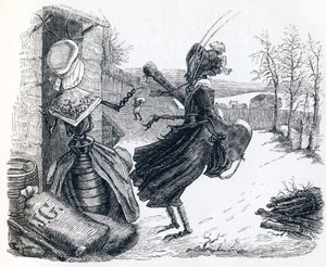 sikaden og mauren - Fabler av La Fontaine av Grandville