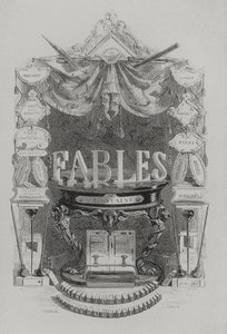 Fables de las Fountaine tittelside av Grandville