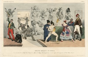Illustrasjon av Jean Ignace Gerard dit Grandville (1803-1847) i La Caricature (1830) politique, nr. 119 av Grandville