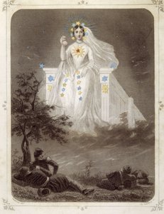 Stjerner: Kvinne som representerer "" La belle étoile"" - av Grandville av Grandville