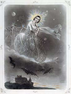 Stjerner: Kvinne som representerer "" The Evening Star"" - av Grandville av Grandville