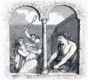 The discord - Fables av La Fontaine av Grandville