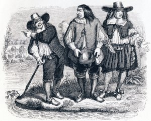 Den druknede kvinnen (La femme noyee) - Fabler av La Fontaine av Grandville