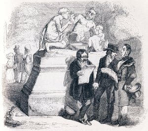 Satyren og den forbipasserende - Fabler av La Fontaine av Grandville