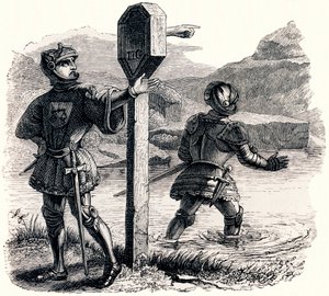 De to eventyrerne og talismanen - Fabler av La Fontaine av Grandville