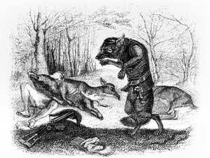 The Wolf and the Hunter, illustrasjon for 