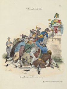 Revolusjonen i 1830 av Grandville 1803-47 after Grandville 1803-47 after