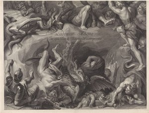 Allegorisk rytterportrett av Louis XIV, konge av Frankrike av Gérard Edelinck