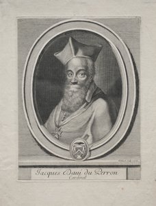 Kardinal Jacques Davey Duperron av Gérard Edelinck