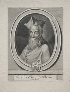 Kardinal Jacques Davey Duperron. av Gérard Edelinck
