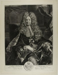 Jules Hardouin-Mansart av Gérard Edelinck