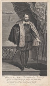 Portrett av Francesco I de' Medici, storhertug av Toscana, ca. 1707 av Gérard Edelinck