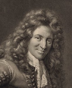 Portrett av lutenisten og komponisten Charles Mouton ca. 1626-1710, 1690-årene. av Gérard Edelinck