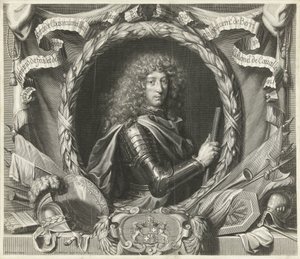 Portrett av Antoine-Armand de Fradet de Saint-Aoust av Gérard Edelinck