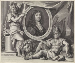 Portrett av François-Michel Le Tellier av Gérard Edelinck
