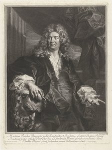 Portrett av Martin Desjardins Martinus Vanden Baugart (tittel på objekt) av Gérard Edelinck