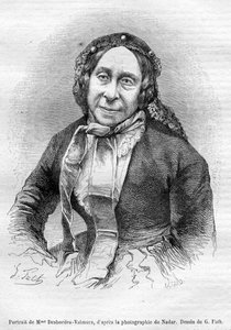 Marceline Desbordes Valmore portrettgrav av «Gérard» d’après Georges Fath d’après Nadar