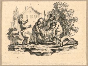 Et såret barn av Gravelot