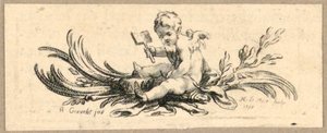 Halestykke, Putto med spade