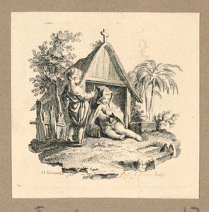 Two Figures in Front of Structure with Cross   1244852   no       norwegian Successfully Translated  Original: Paul Smith Palmer, 18351838. Translat: Paul Smith Palmer, 18351838. 1181516 no norwegian Successfully Translated Original: David with the Head of av Gravelot
