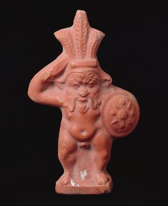 Statuett av den egyptiske husguden Bes