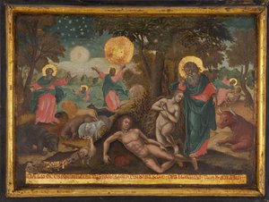 Credo in Deum, Creation The Creed of the Apostles, 1700 av Greek icon