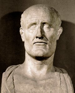 Byste av Alkibiades (450-404 f.Kr.) statsmann og athenske general Roma, Capitoline Museum