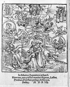 The Liberal Arts: the Trivium and the Quadrivium - i "" Margarita Philosophica"" av Gregor Reisch (1467-1525). Bale