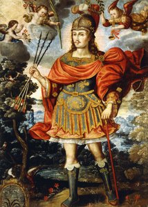 Den hellige Sebastian, ca. 1620 av Gregorio Gamarra